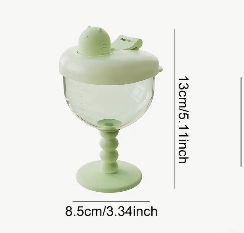 Baby Wine Sippy Cup Plastic Goblet Cup No Spill Wine Glass Baby Sippy Goblet Glass