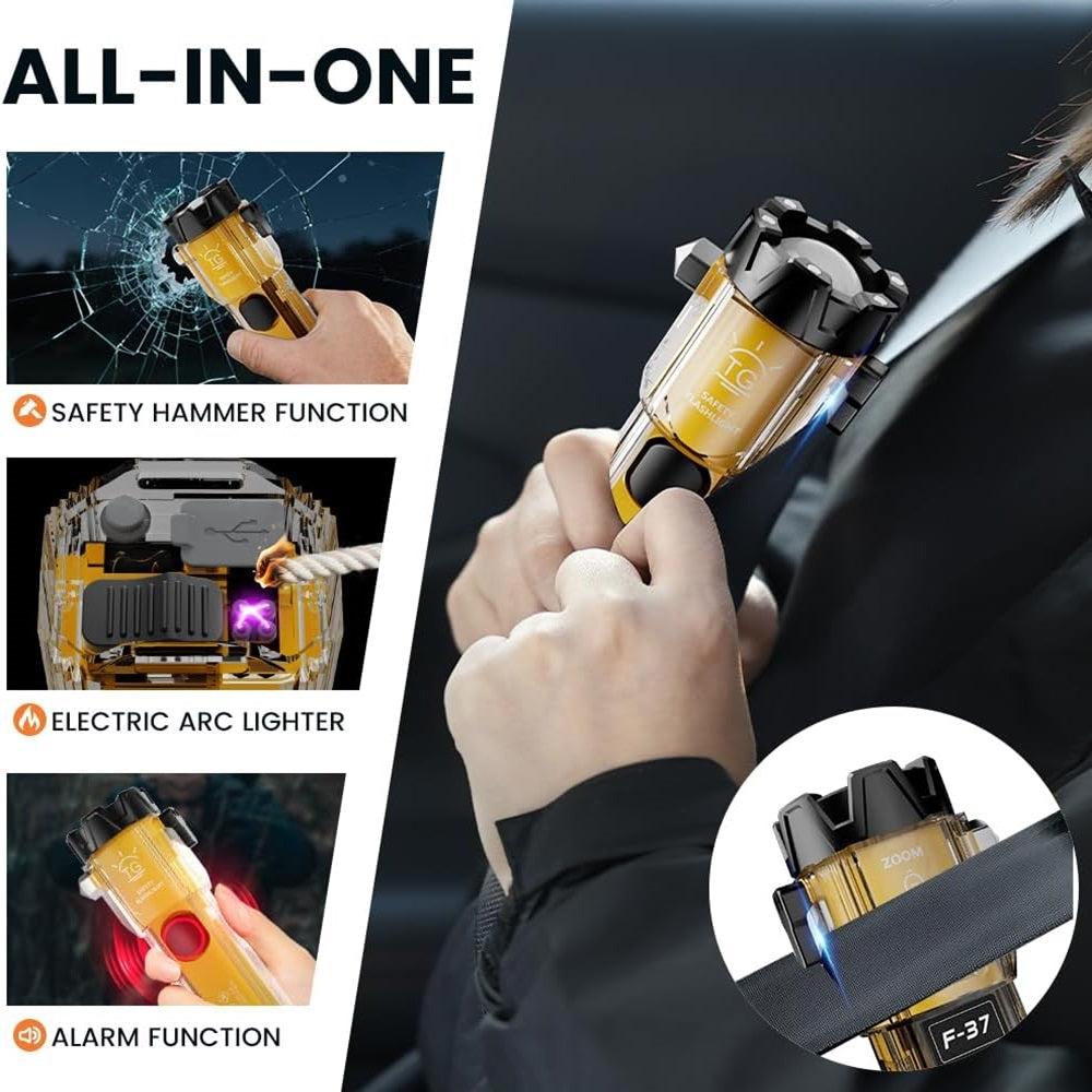 10-in-1 Rechargeable Flashlight for Emergency Preparedness