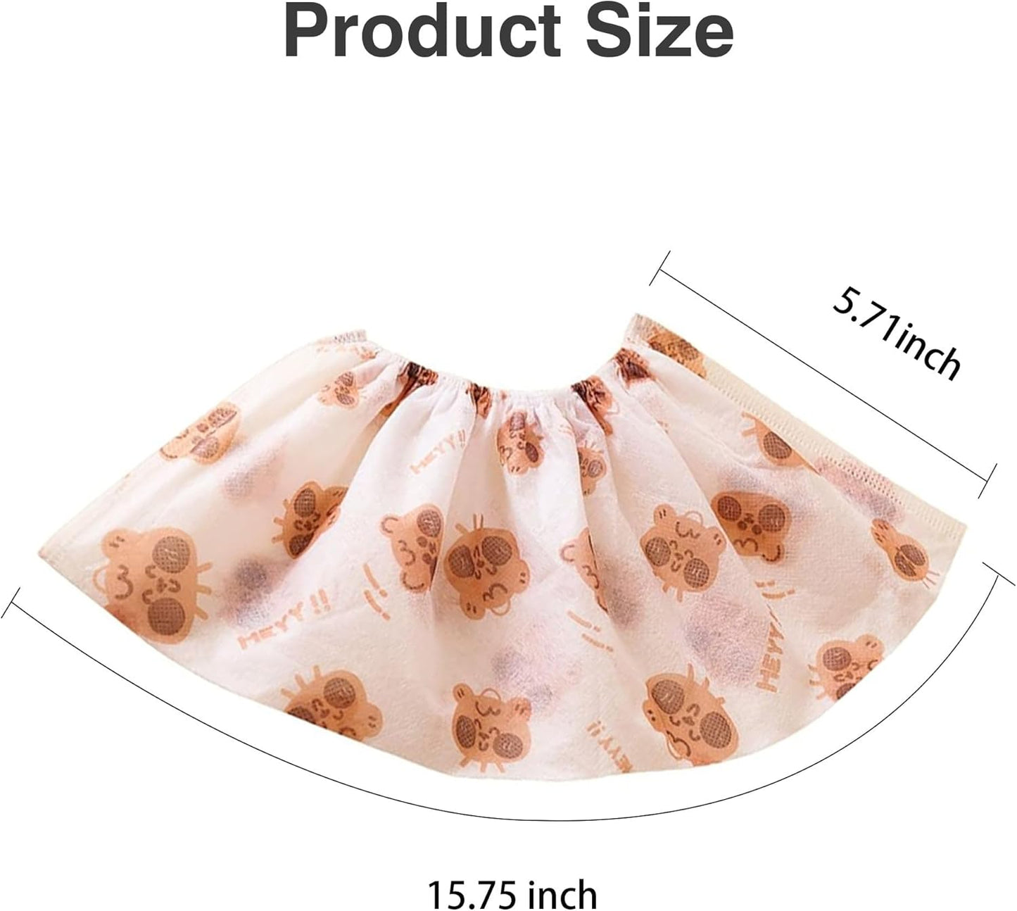 50 Pcs Disposable Cartoon Shoe Covers, Non Slip Dustproof Indoor Booties