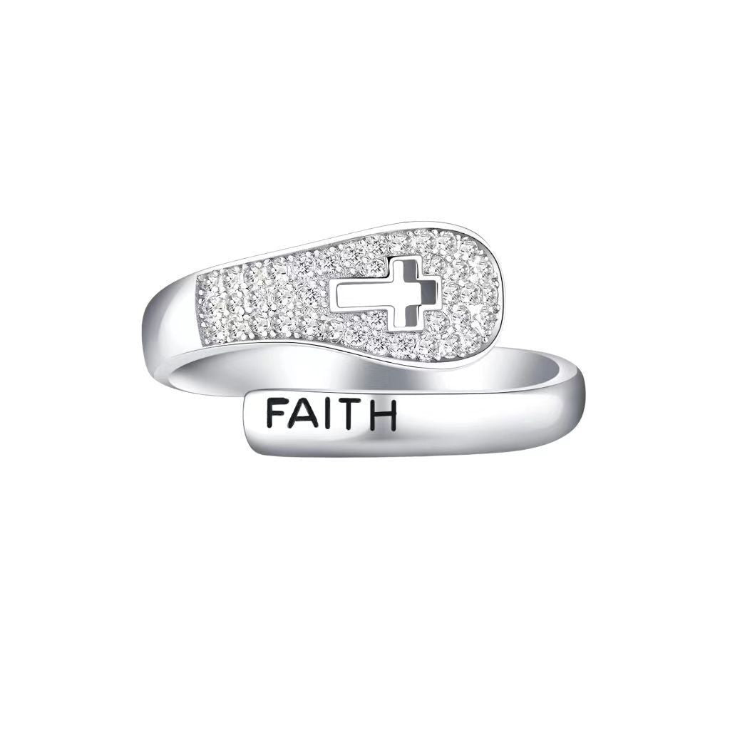 FAITH Christian Ring (Adjustable) Ring + Card