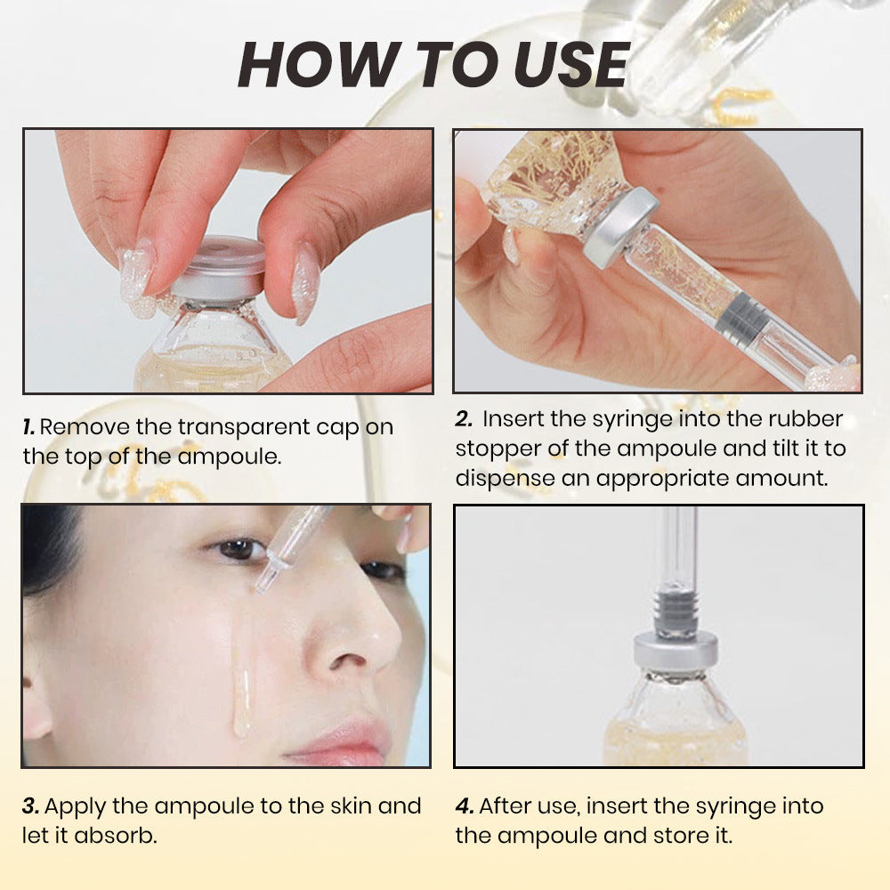 Silk collagen peptide ampoule syringe essence repair liquid