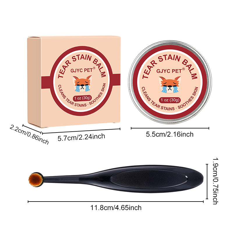 Pet Tear Stain Remover Balm - Natural Plant-Based Eye Care for Dogs and Cats
