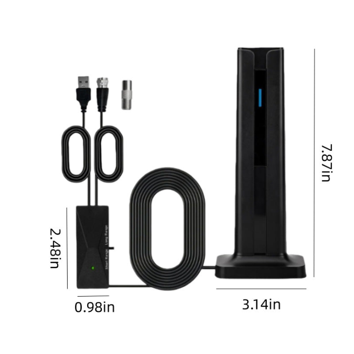 Digital TV Antenna for Smart TV Indoor with 360° Long Range Reception