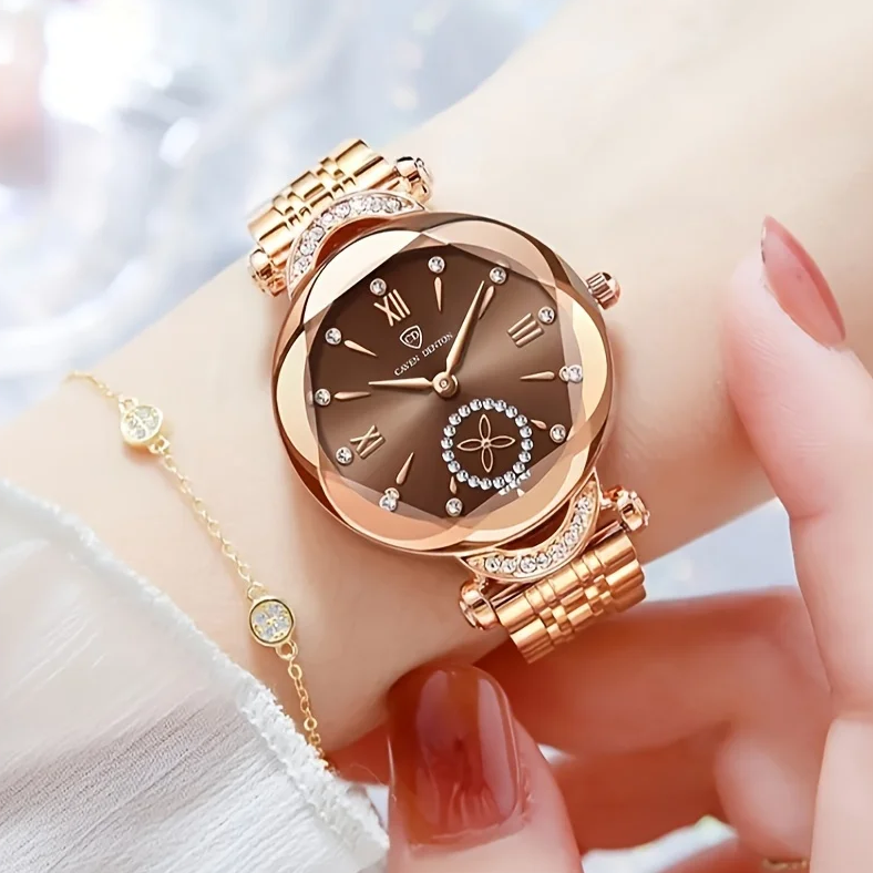 Four-leaf Clover Second Hand Women's Quartz Watch