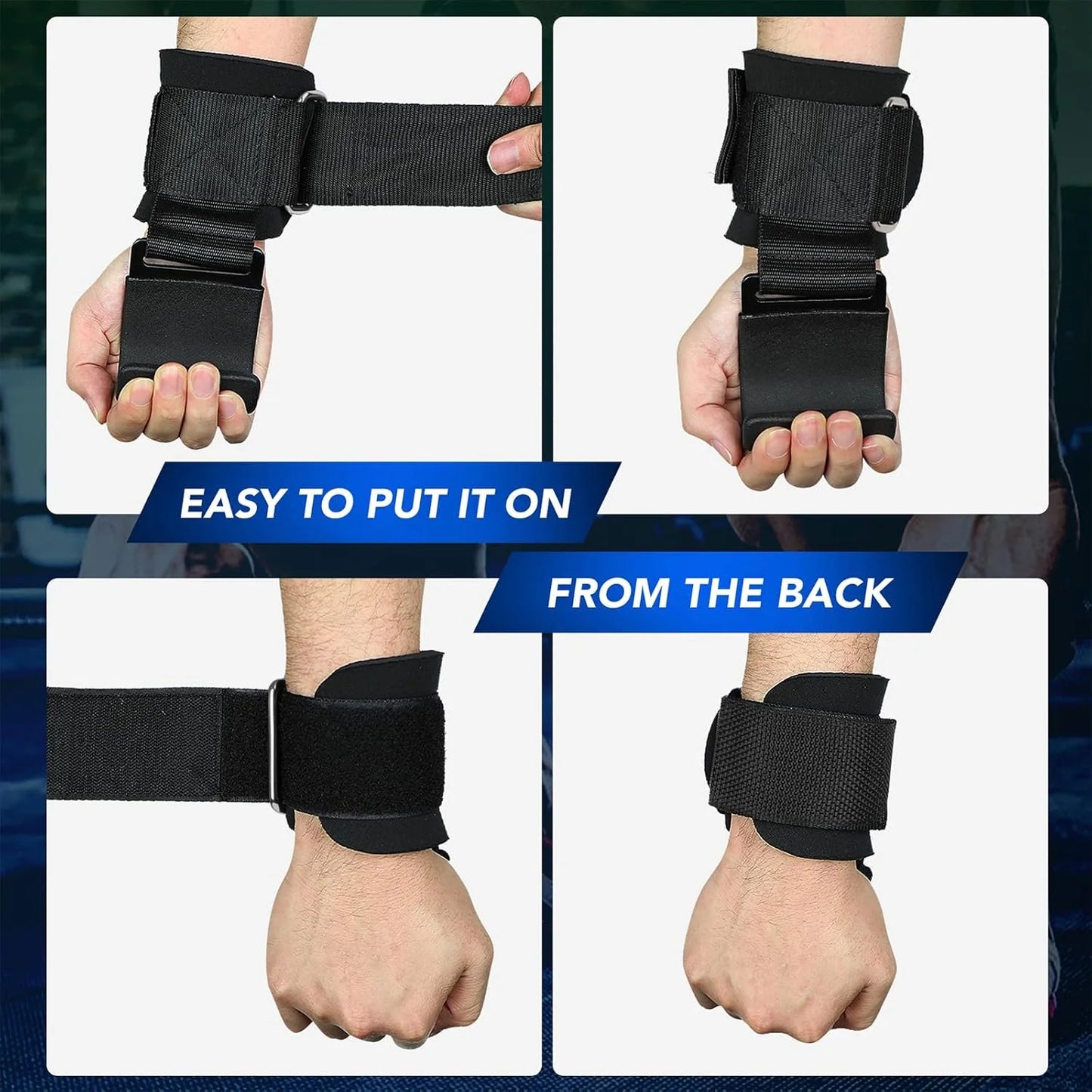 Lifting Hooks & Wrist Straps for Better Deadlift Grip and Support