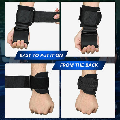Lifting Hooks & Wrist Straps for Better Deadlift Grip and Support
