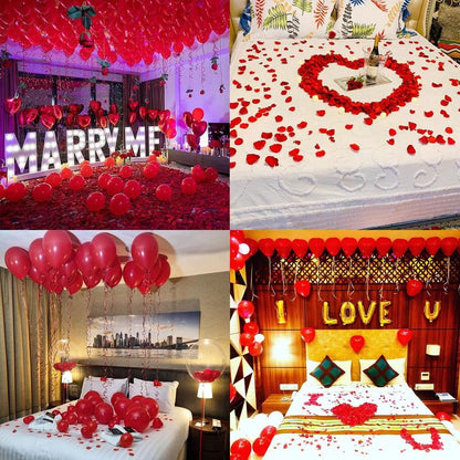 Valentines Balloon Kit Decor with I Love You Balloons