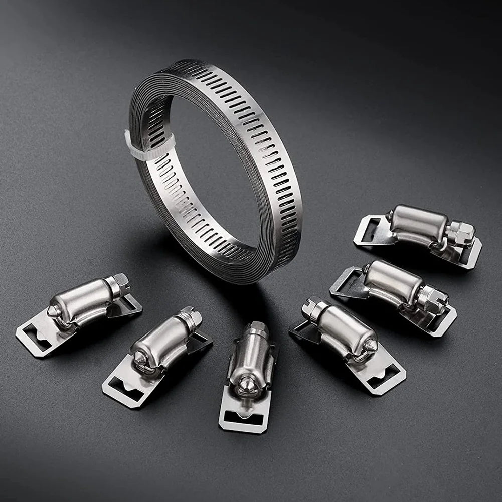 Adjustable 304 Stainless Steel Duct Clamps Hose Clamp Pipe Clamp