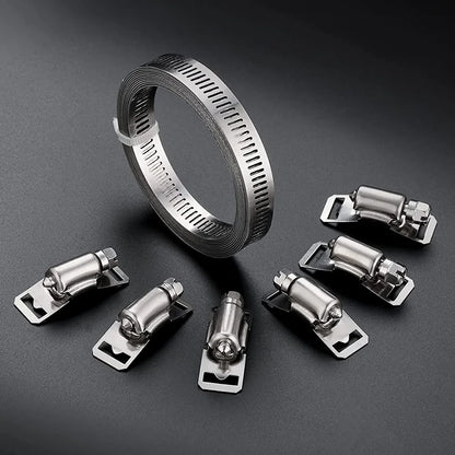 Adjustable 304 Stainless Steel Duct Clamps Hose Clamp Pipe Clamp