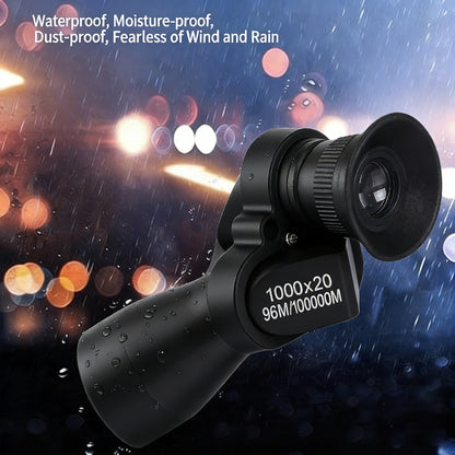Mini Pocket Binoculars (1000x20): Pocket-Sized + Smartphone Clip – Perfect for Outdoor Adventures