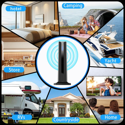 Digital TV Antenna for Smart TV Indoor with 360° Long Range Reception