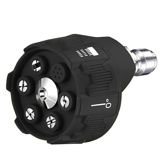 6 in 1 Multi Adjustable High-pressure Washer Nozzle, 1/4-inch Quick Connector