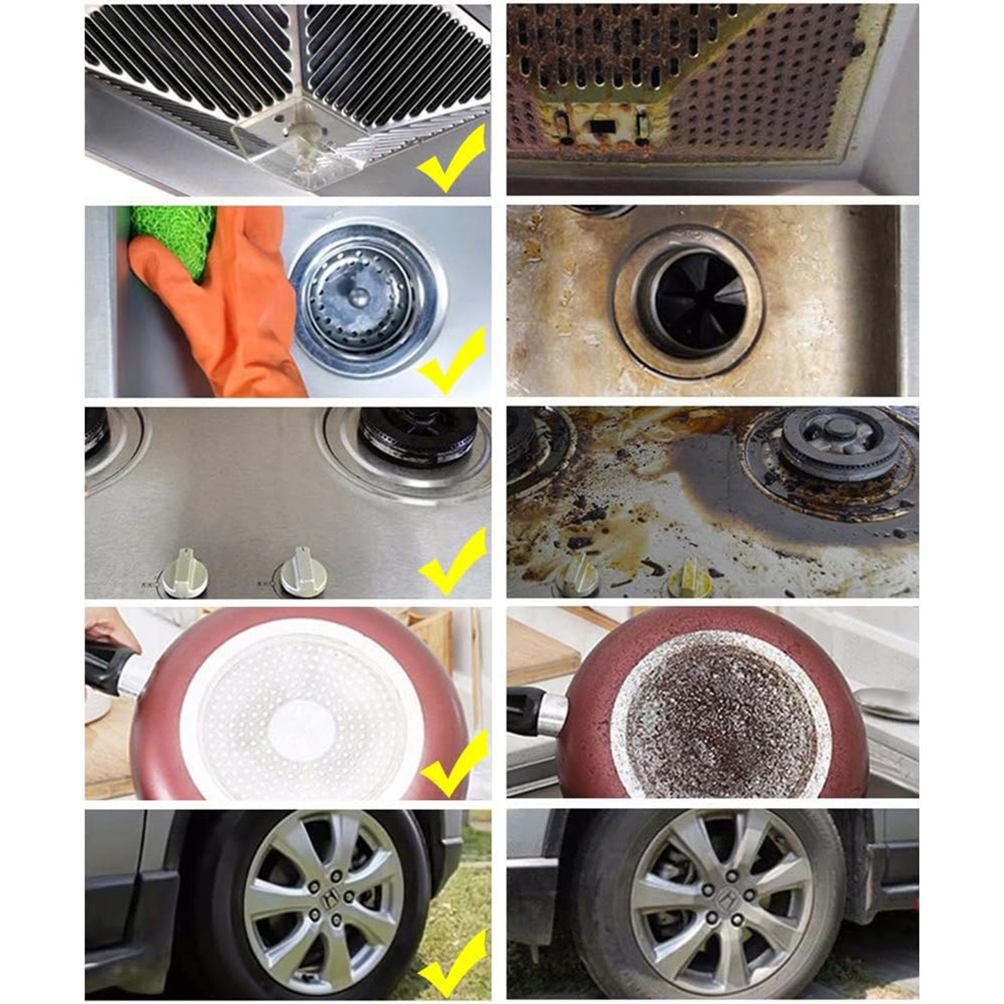 3Pcs Auto Detailing Drill Brush Set, Wheel Cleaner Brush, Car Cleaner Wash Brush Supplies Kit
