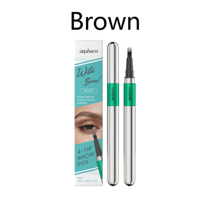 4-in-1 Tip Eyebrow Defining Pen, Natural-Looking & Long-Lasting Brow Makeup