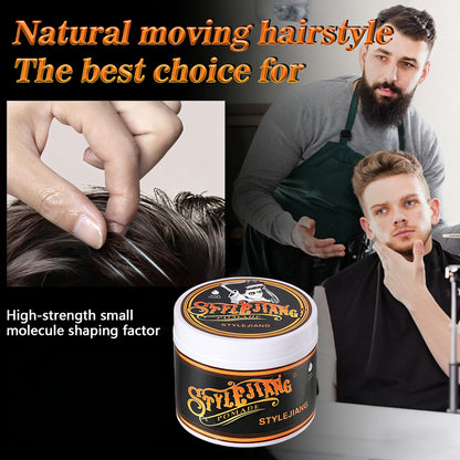Strong Hold Hair Pomade For Men - Medium Shine Water Based Flake Free Hair Gel - Easy To Wash Out