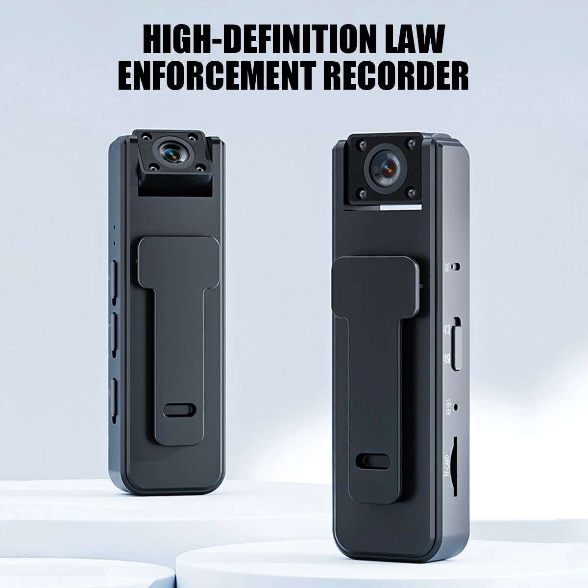 HD 1080P Camcorder Mini Police Body Camera 180° Audio Video DVR IR Night Camera
