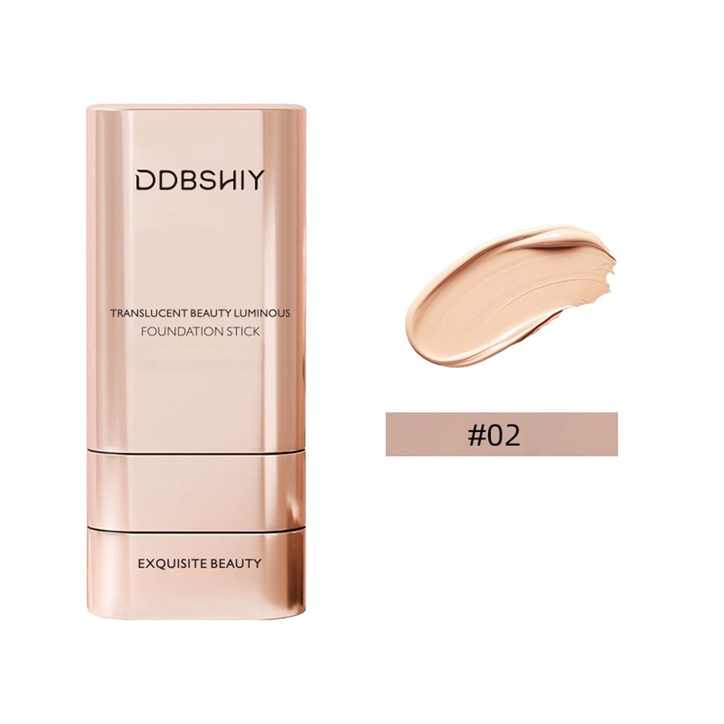 2 in 1 Foundation Stick, Serum Boosted Skin Tint Balm with Brush