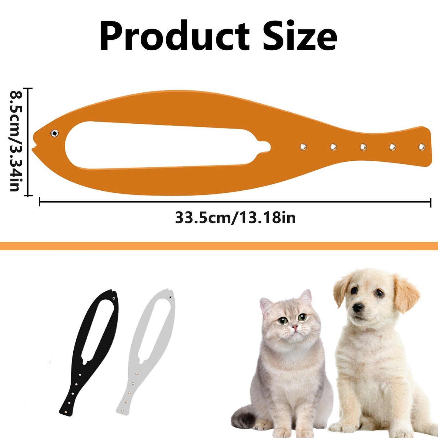2Pcs Cat/Dog Door Latch Door Prop for Pets, Fish Shape Adjustable Sizes Door Latch