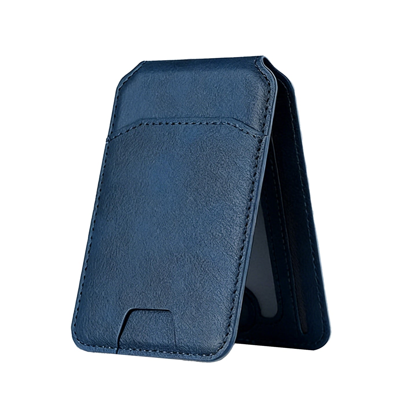 Magnetic Wallet Phone Holder, Multi-Function Leather Card Case with Foldable Stand, Multi-Card Slots