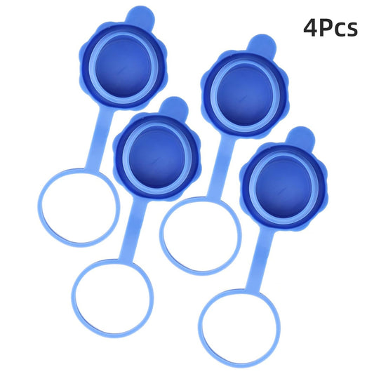 4Pcs Silicone Reusable 5 Gal Water Jug Cap, Non Spill Water Bottle Caps