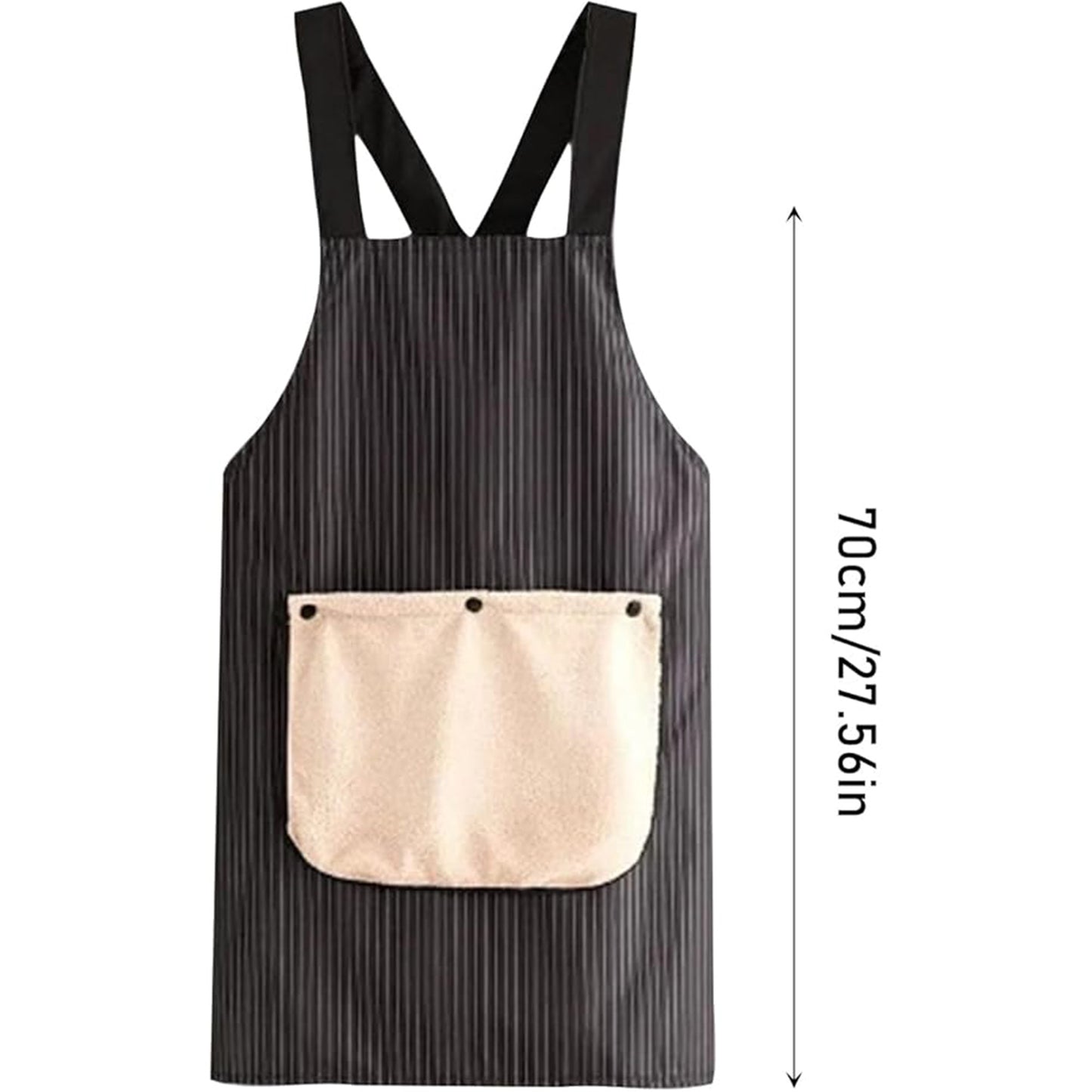 Apron with Towel Attached,Cross Back Apron with Pockets for Women and Men