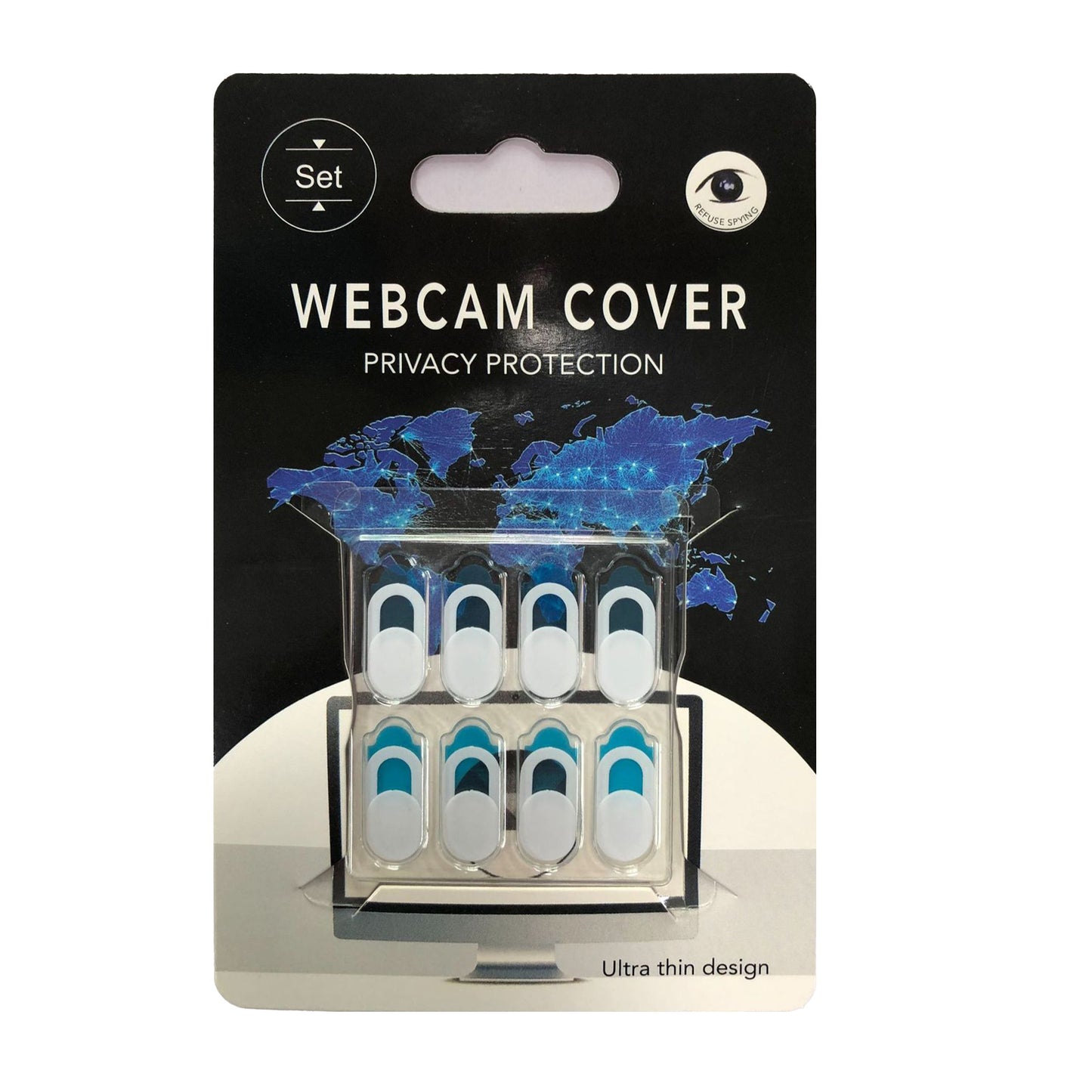 8Pcs Ultra-Thin Webcam Cover Compatible with Camera for MacBook,Laptop,PC,Computer,iMac,iPad