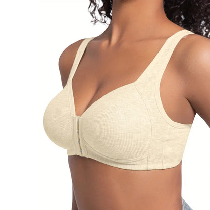 Wireless Bra for Women Plus Size Full Coverage Soft Cup Wide Strap Lift Support Bra