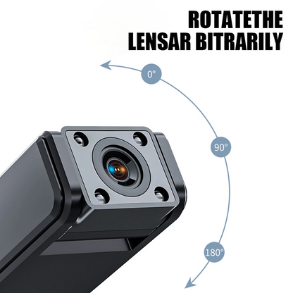 HD 1080P Camcorder Mini Police Body Camera 180° Audio Video DVR IR Night Camera