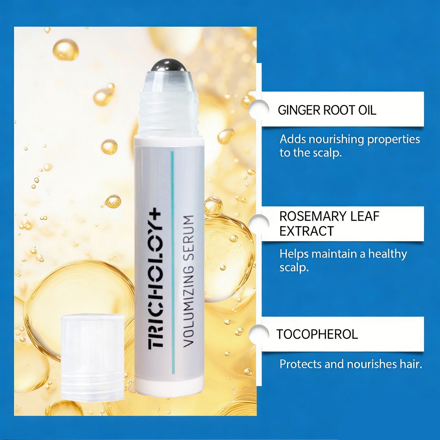 Be - Body'Wise 3%-Rosemary 3%-RedensyI & 2%-Anagaln Hair & Beard Growth Serum (Roll On)