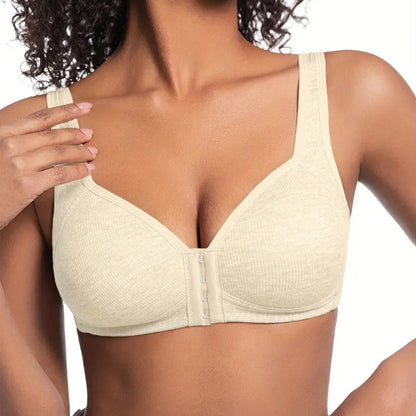 Wireless Bra for Women Plus Size Full Coverage Soft Cup Wide Strap Lift Support Bra
