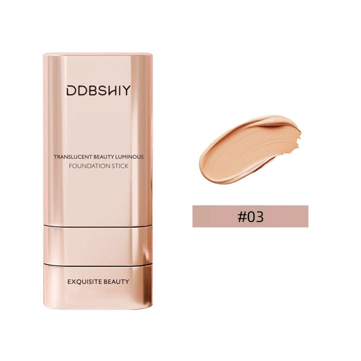 2 in 1 Foundation Stick, Serum Boosted Skin Tint Balm with Brush