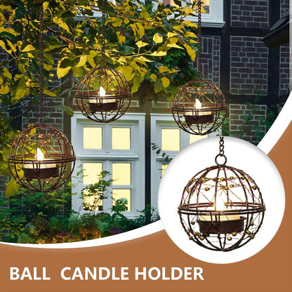 Solar Tea Lights Outdoor Waterproof Hanging Lanterns