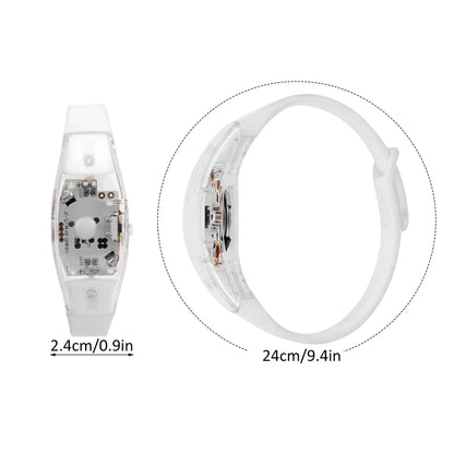 Sound Control Flashing Bracelet Light Up Bangle Wristband for Party Bars Disco