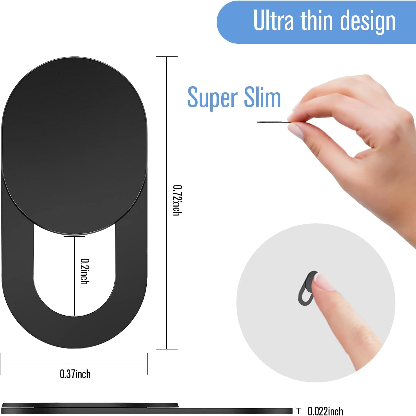 8Pcs Ultra-Thin Webcam Cover Compatible with Camera for MacBook,Laptop,PC,Computer,iMac,iPad