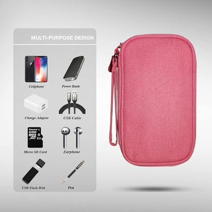 Electronic Organizer Travel USB Cable Accessories Bag,Waterproof for Power Bank,Charging Cords