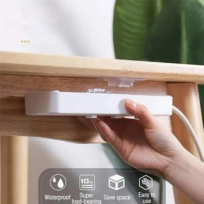 10 Pairs Clear Double-Sided Adhesive Wall Hooks - Mounted Door Hanger Kit - No Drill Sticker Hangers with Suction Cup