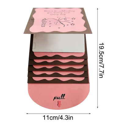 2Pcs Handmade Christmas Card Booklet Holder for Gift Cards, Waterfall Christmas Gift Card Booklet