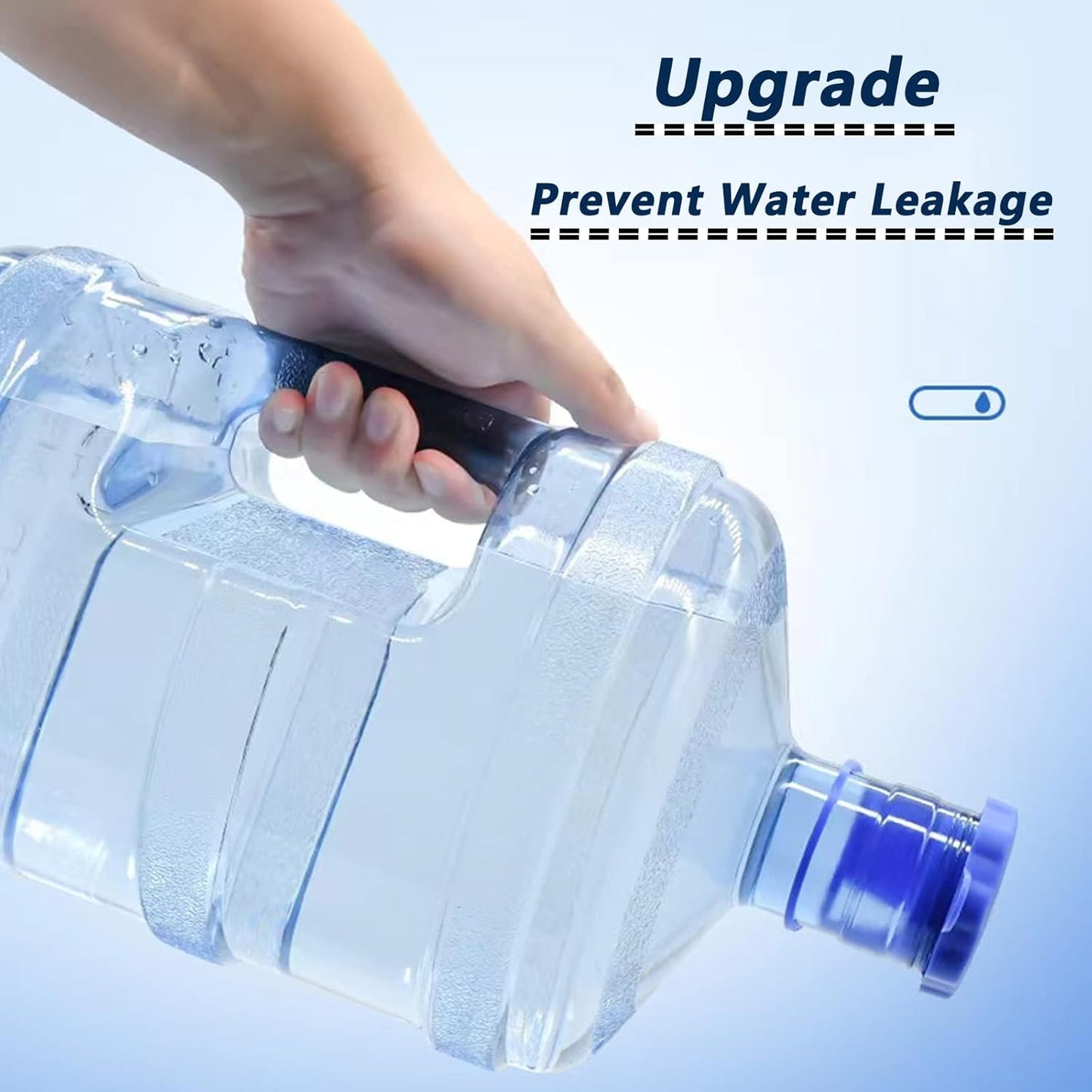 4Pcs Silicone Reusable 5 Gal Water Jug Cap, Non Spill Water Bottle Caps