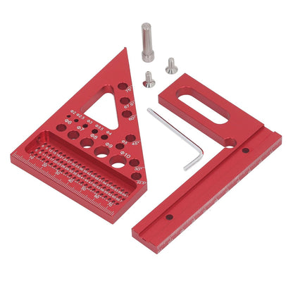 3D Multi Angle Carpenter Square Hole Scribing Ruler