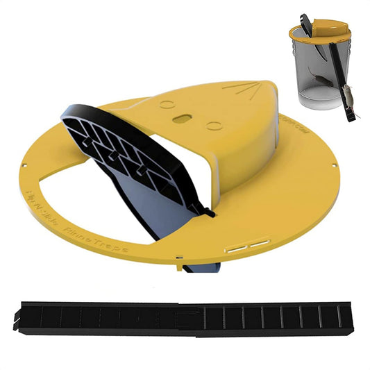 Rat Trap Bucket Lid Catcher with Ramp Mousetrap