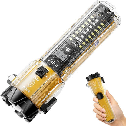 10-in-1 Rechargeable Flashlight for Emergency Preparedness