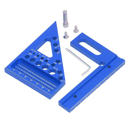 3D Multi Angle Carpenter Square Hole Scribing Ruler