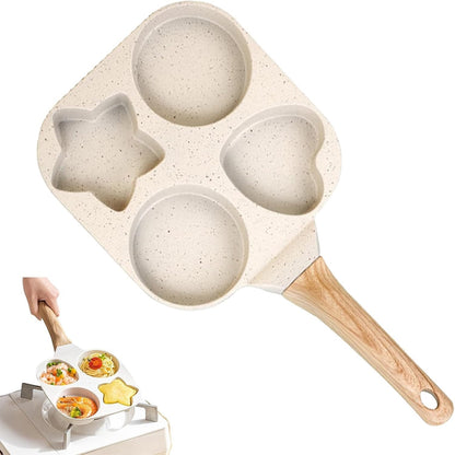 4 Holes Non Stick Egg Frying Pan - Egg Frying Pan Shapes