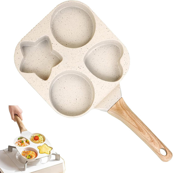 4 Holes Non Stick Egg Frying Pan - Egg Frying Pan Shapes