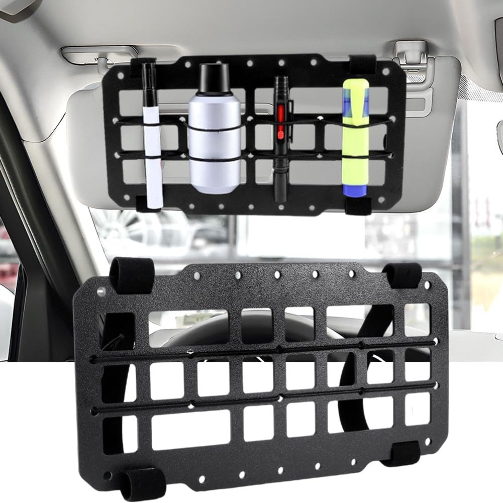 Car Sun Visor Organizer Cover Holder Pocket Interior Panel Storage Accessories
