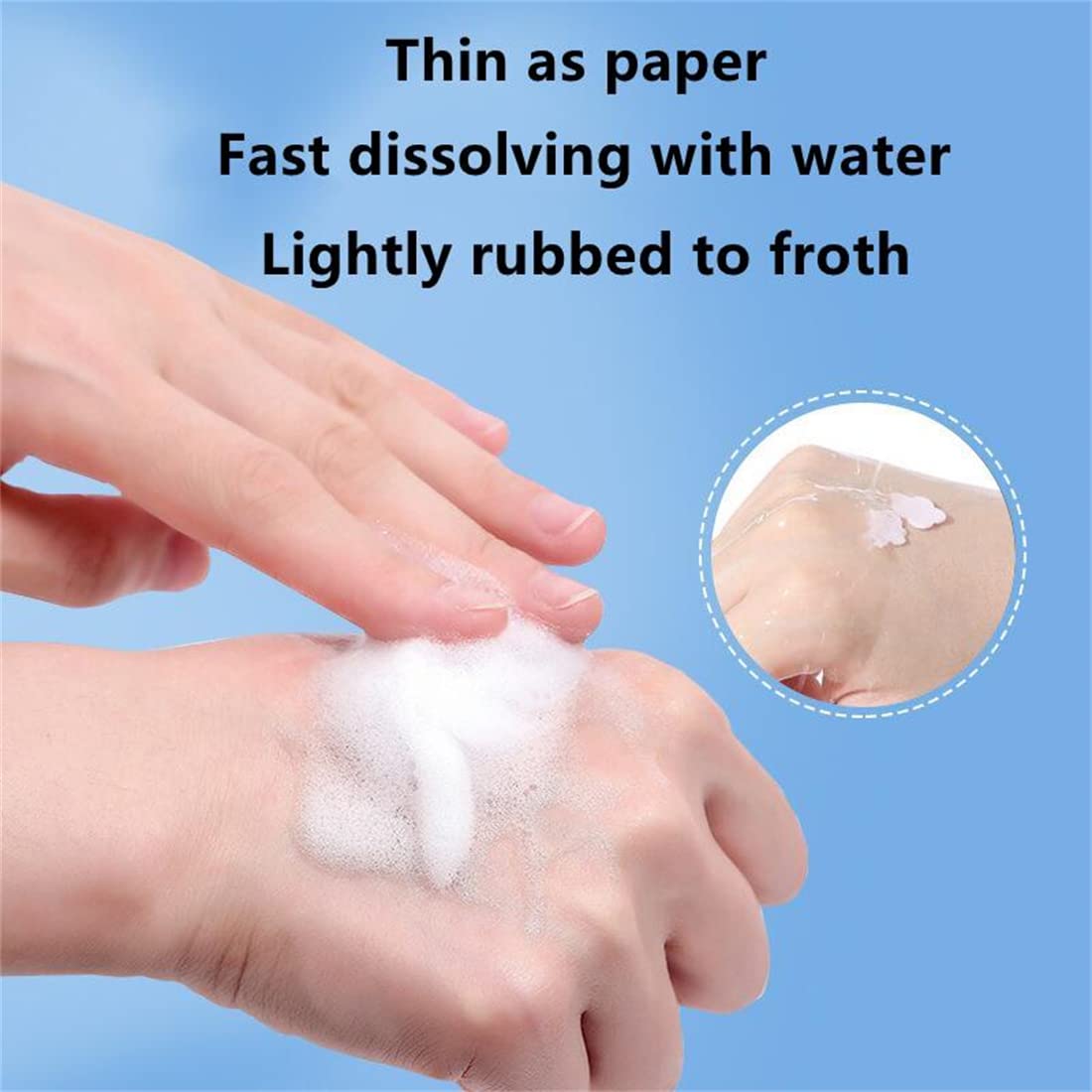 4 Boxes Colorful Portable Hand Washing Soap Sheets, Scented Mini Soap Sheets