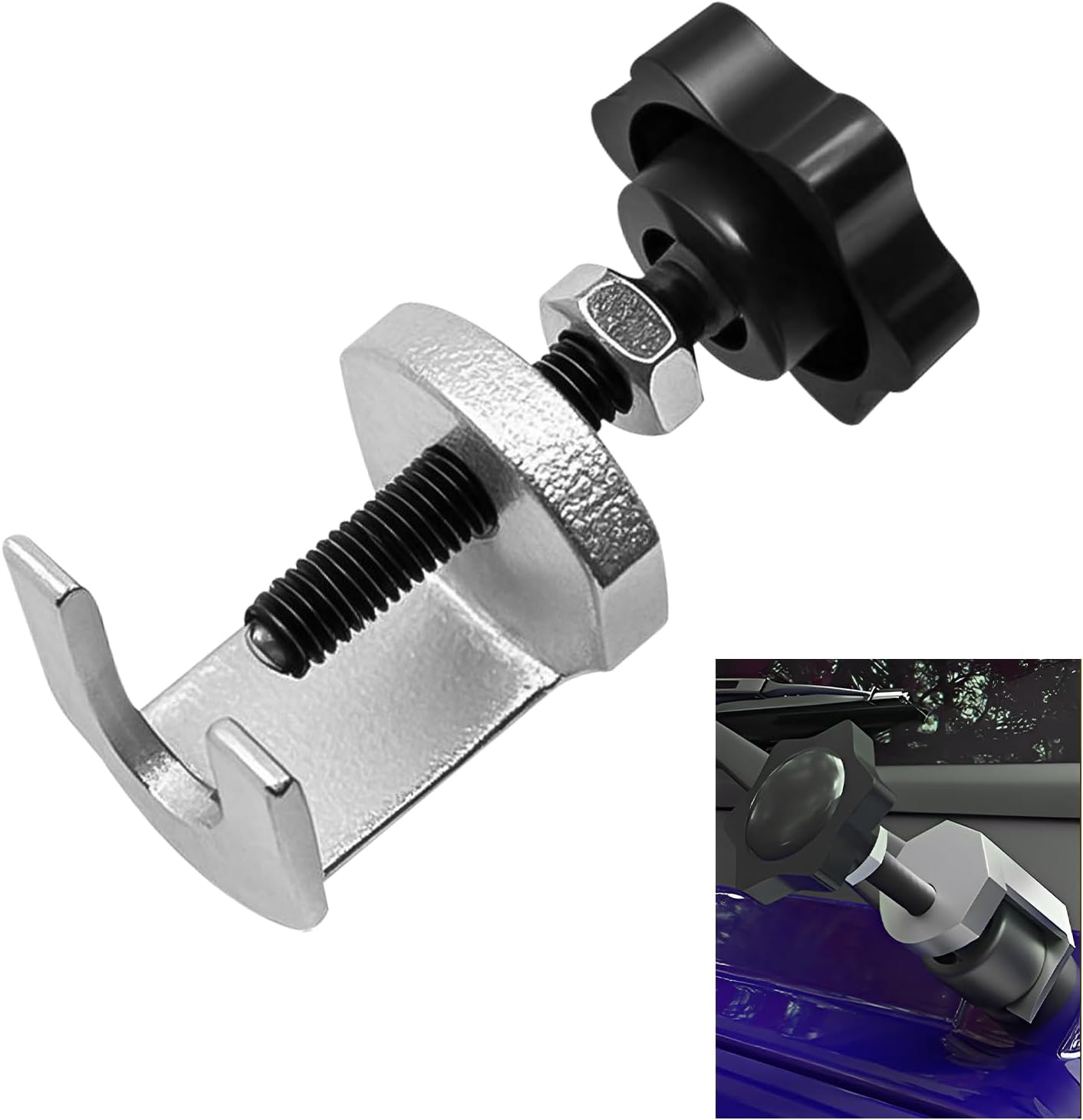 Car Windshield Wiper Arm Puller, Automotive Wiper Arm Removal Tool with Adjustable Knob