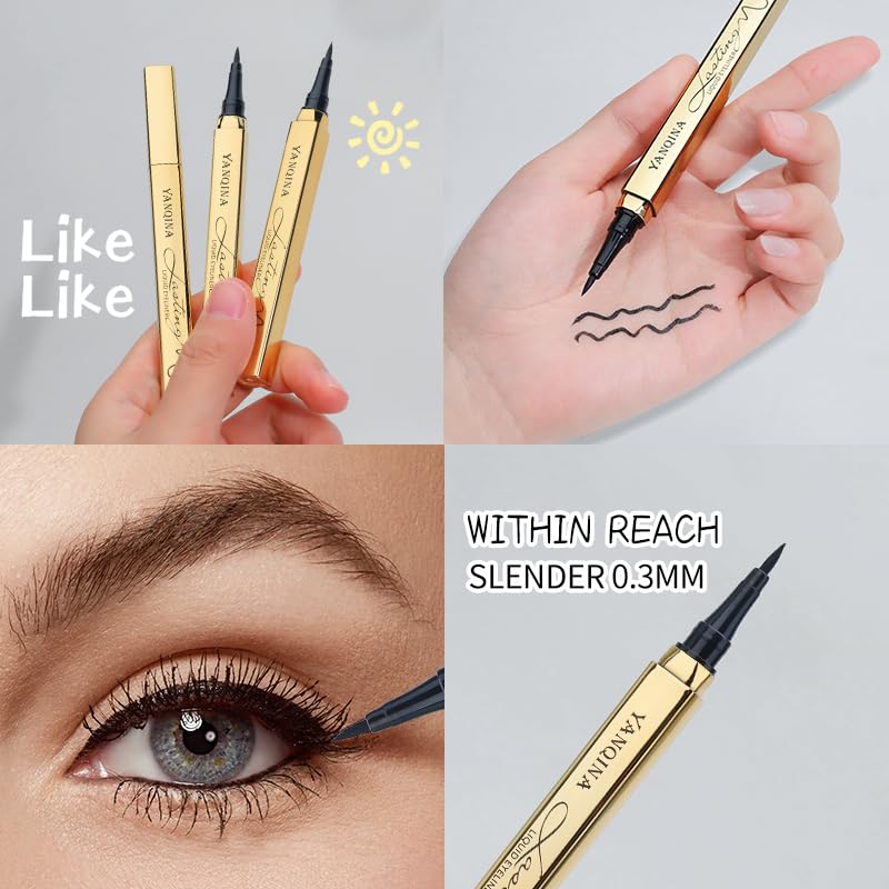 Waterproof Liquid Eyeliner - Smudge-Proof,Makeup Long-Lasting Eyeliner Pencil