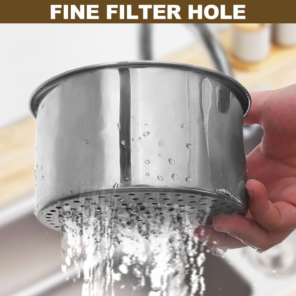 Stainless Steel Swan Sink Strainer Basket, Multifunction Kitchen Drain Basket