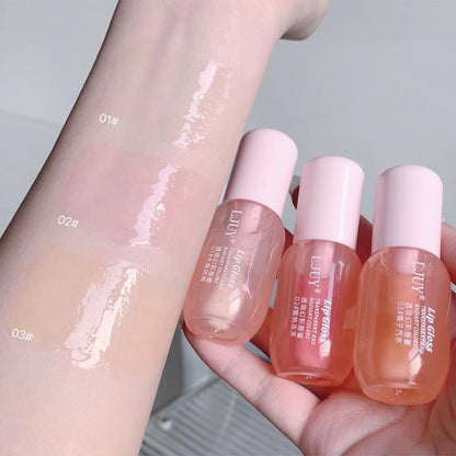 3Pcs Clear Hydrating Lip Oil Set, Reviver Lip Oil For a High-shine Finish